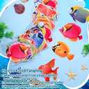 Sinload 8 Pieces Under The Sea Party Decorations Tropical Fish Garlands Ocean Fish Paper Cutouts Hawaii Hanging Banner Decor for Summer Underwater Theme Birthday Baby Shower Party Supplies