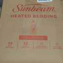 Sunbeam Electric Royal Luxe Microplush Heated Blanket, 12 Heat Settings, 12-Hour Auto Shut-Off, Fast Heating, Warm & Cozy, Machine Washable, Night Fog Color, Full (84" x 72")