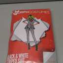 Morph Womens Black And White Striped Suit Sizes S-3XL, Halloween Costumes For Womens Halloween Costume (Medium)