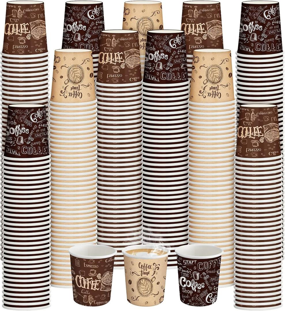 Dingion 900 Pack 4oz Small Disposable Espresso Coffee Cups Hot Cold Drinking Paper Cups for Home, Office, Cafe, Restaurant, Travel, Party, Picnic, Travel and Events