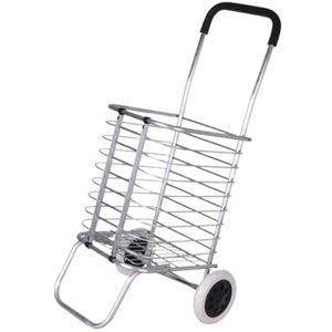 Camping Car Shopping Trolley Aluminum Alloy Climbing Stairs Carts Collapsible Hand Trailer with Wheels Camp Trolleies Utility Cart Multifunctional(2 Wheels)
