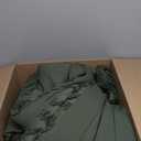 Bedsure Tufted Boho Comforter Set King Size - Olive Green Boho Bed Set, GentleSoft 3 Pieces Farmhouse Shabby Chic Embroidery Bedding, Gifts for Woman, Soft Jacquard King Comforter for All Seasons