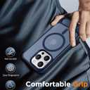 Temdan Magnetic Compatible with iPhone 15 Pro Max Case, [Built-in Invisible Kickstand][Compatible with MagSafe] [Military Grade Shockproof] Slim Translucent Matte Phone Case for iPhone 15 Pro Max 6.7"