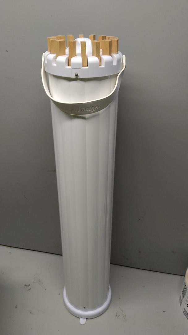Freestanding Wooden Towel Rack, Standing Towel Rack, White (50x50x121cm)