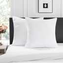 2-Pack Outdoor Premium Pillow Inserts 28x28 Inch, Plush, Supportive & Soft | Square Cushion Fillers for Sofa, Bed & Couch | Machine Washable, Hypoallergenic & Durable
