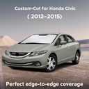EcoNour Windshield Sunshade Compatible for Honda Civic 20122013 2014 2015, Sun Visor for Front Windshield & Window Sunshade Cover, UV Heat Blocker & Protector, Car Accessories