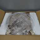 27.5" Set of 2 Farmhouse Table Lamps for Bedroom, 3 Way Dimmable Bedside Lamp with 2 USB +AC Outlet Nightstand Lamps for Living Room Resin Rustic Touch Lamps