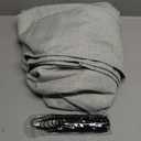 MIULEE Stall Spring Linen Shower Curtain with 6 Metal Hooks Small Heavy Duty Washable Fabric Curtain Set Waterproof Narrow Thick Cloth Shower Curtains for Bathroom Hotel, W36*L72, Light Sage Green