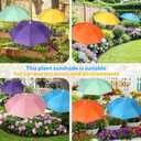 VZZNN 6 Pack Plant Umbrellas for Outdoor Plants, Garden Umbrella Shade for Potted Plants and Garden Beds, Sun Shade Cover to Defend Plants From Blazing Sun
