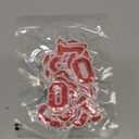 40 Pcs Red Iron on Patches Numbers, Red Number 0-9 Number Iron on Patches for Hats Sew on Embroidered Applique for Fabric Clothing Shirts Baseball Football Jeans Hat Socks, DIY Accessories