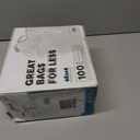 Plasticplace Trash Bags, Compatible with Simplehuman Code H, 8-9 Gallon Trash Can Liners, White Drawstring Garbage Bags, 100 Count Heavy Duty