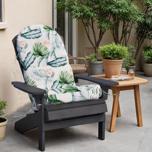 Sannwsg Adirondack Chair Cushion, Rocking Chair Cushions, High Back Patio Cushions, Thickened Weather Resistant Patio Cushion with 6 Ties, Non Slip Fade & Waterproof