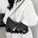SweatyRocks Women's Sparkly Shoulder Bag Chain Strap Evening Party Clutch Purses