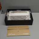 YUNZII QL75 Wireless Typewriter Hot Swap Retro Mechanical Keyboard,Punk Round Keycaps,RGB Backlit QMK/VIA Programmable, Multi-Device Keyboard with 2.4GHz/Type-C/BT5.0 (White, Cocoa Cream V2 Switch)