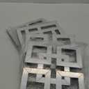 Geelin 4 Pcs Silver Mirrors Wall Decor 1.2 Inch Thick Wall Mount Decorative Square Mirrors 12 x 12 Inch Silver Art Mirrored DIY Modern Mounted Accent for Home Living Room Bedroom Farmhouse Decor