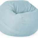 YuppieLife Big Durable Bean Bag Chairs Cover for Adults(Just Cover,No Filler) 4Ft Machine Washable Large Size Sofa Cover (Light Blue)