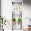 Utility Notch Display Hook Gridwall Black Metal Gridwall Picture Hanger Gridwall Accessories for Retail, Displaying Photogragh, Art Shows, Paintings (50)