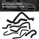 Direct Fit Silicone Radiator Hose Kit for 1992-2000 Del Sol D15 D16 SOHC EG EK - 9 Piece Complete Cooling System Replacement