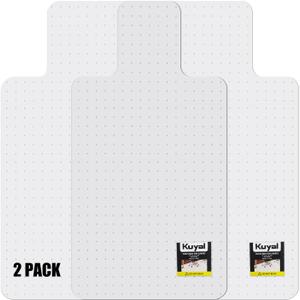 Kuyal Office Chair Mat for Carpet, 2 Pack Heavy Duty Computer Chair Mat
36''x48"with Lip , Under Desk Protector Carpeted Clear Floors Mat, Easy Chair Movement,Ship Flat