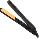 CHI Original Ceramic Flat Iron, Hair Straightener For A Smooth Finish, Floating Plates, Quick Heat Up, Analog On/Off Switch, 1" Styling Tool, Black