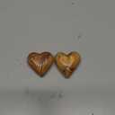 Handmade Wooden Hearts, Set of Two Olive Wood Carved Hearts from the Holy Land, Carved Wood Hearts for Gifts Anniversary Valentine Gift, Loss Love, Wooden Hearts for Wedding, Heart Decor