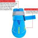 QUMY Dog Shoes for Large Dogs, Medium Dog Boots & Paw Protectors for Winter Snowy Day, Summer Hot Pavement, Water-Resistant in Rainy Weather, Outdoor Walking, Indoor Hardfloors Skid-Resistant Sole. Size 3