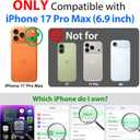 SPORTLINK for iPhone 17 Pro Max Case, IP68 Waterproof Military Protective Full Body Heavy Duty Shockproof 360 Sealed Dustproof with Screen Protector Cover for i Phone 17 Pro Max 6.9" Mag/Frosted Clear