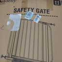 Baby Gate No Drilling, 29"-40" Auto Close Dog Gate Indoor for Doorways & Stairs, Pressure Mounted Adjustable Pet Gate, Easy Walk Through Child Gate for Children & Pets Stroller Friendly, White