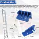 D1100 Series End Cap Kit for Wer-ner Ladder Extension Accessories, Model 25-3 Extension Ladders Parts Rubber End Caps Compatible with Wer-ner Ladder D1122-2, D1124-2, D1124-2AC94, D1128-2, D1132-2