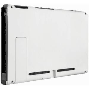 eXtremeRate White Console Back Plate for Nintendo Switch, DIY Replacement Housing Shell Case for Nintendo Switch Console with Kickstand [Only The Backplate, NOT The Console]