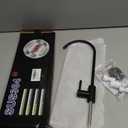 RO Water Filter Faucet Non-Air-Gap Drinking Water Beverage Faucet for Reverse Osmosis Systems Water Filtration System 304 Stainless Steel (Matte Black)