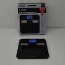Taylor Body Composition Bathroom Scale for Body Weight, 400 lb Capacity, Easy to Read Blue Backlight Display, Body Composition Analysis, Black