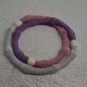 Foldable Fitness Hoop, Weighted Exercise Hoop for Adults Men Women, Quiet Workout Equipment with Alloy Steel Spring, for Abdominal Toning Home Gym Travel