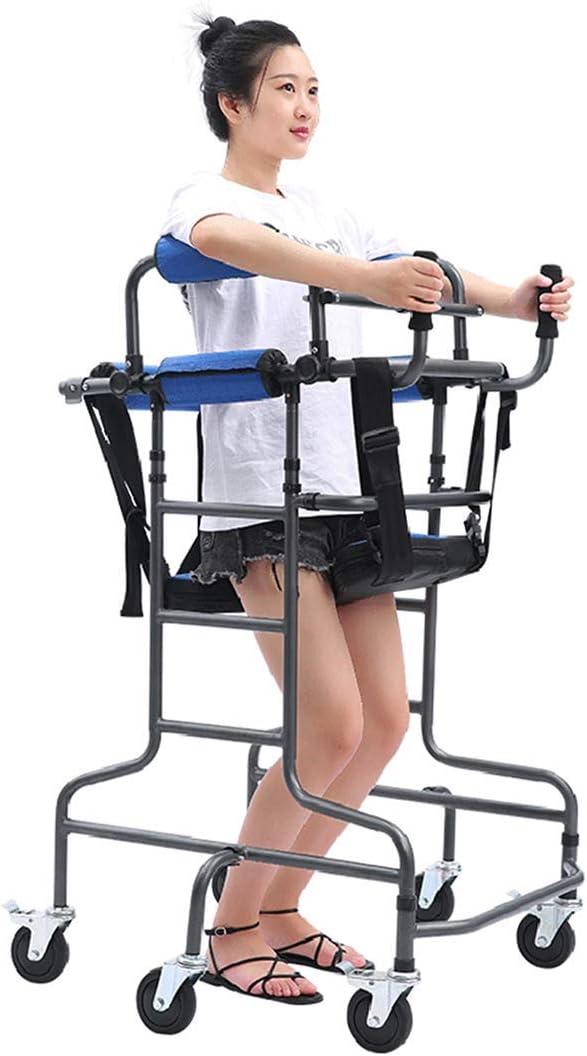 Heavy Wheeled Walker, Medical Rehabilitation Lower Limb Training Equipment, Anti-Rollover Walking Aid, Handrail Support bar