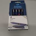 Stride 183094 One Business Rollerball Pen, Stick, Fine 0.6 Mm, Assorted Ink And Barrel Colors, 4/pack