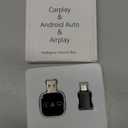 Wireless Carplay Adapter Screen Mirroring Adapter for Car Mirror Phone to Car Screen 2026 Auto Linker Pro 3 in 1 Bluetooth USB Apple Carplay and Android Auto Watch Tv Airplay Smart Box