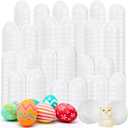 ShinyRelief 36 Pcs Glow in the Dark Easter Eggs 2.4 Inch Plastic Fillable Eggs Bulk,easter Basket Stuffers Gifts Party Favors Decorations Supplies Clear
