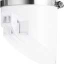 uxcell PVC Sewer Backflow Preventer, Anti-Odor Core for 110mm/4.3inch OD Horizontal Tube in Sewage Tanks, White