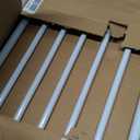 Short Dog Gate with Cat Door，Extra Wide All Metal Dog Gate 18"-36'' Wide