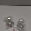 BADALU 165 Degree Kitchen Cabinet Hinges (1 Pair, 2 PCS) Concealed Hydraulic Adjustable Mounting, Soft Closing Nickel-Plated Steel Buffer Dampers for Frameless Cabinet Doors(Fixed Full Overlay)