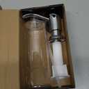 GAGALIFE Built in Sink Soap Dispenser or Lotion Dispenser for Kitchen Sink, Chrome ABS Pump Head, with 17 Ounce Large PET Soap Bottle