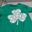 Hohololo St. Patrick's Day T-Shirt Lucky Irish Shamrock Shirt for Women Funny St. Patrick's Day Short-Sleeved Shirt, M