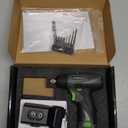 Genesis GLSD08B 8V Lithium-Ion Battery-Powered Quick-Change 2-Speed Cordless Screwdriver with LED Work Light, Battery Pack, Charging Stand, 4 Hex-Shank Drill Bits, and 4 Screwdriver Bits