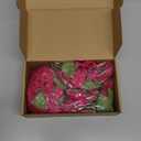 Artificial Hanging Flowers Bougainvillea, 2PCS UV Resistant Bougainvillea Silk Vine Flowers Fake Triangle Plum Blooming Faux Flower for Garden Porch Eave Wedding Wall Indoor Outdoor Decor (Rose Red)