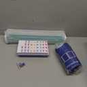 American Mahjong Game Set, Portable Carrying Bag,Acrylic 160 Tiles,Western Mahjong Tiles Set,Complete Ma Jong Set (Blue)