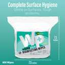 WIPESPLUS Disinfecting Surface Wipes Refill Bag Bleach Free with Lemon Scent for Home and Business, 800 Count