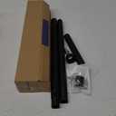 DIIG Sliding Door Security Bar17.7-50.5inch Adjustable Locking Window Safety Bar with Rubber Tips,Diameter 1inch Window Security Bar for Home Apartment Travel (Black)