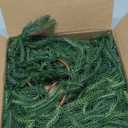 Christmas Norfolk Pine Garland 6 Ft Artificial Real Touch Norfolk Pine Garland Realistic Green Faux Greenery for Mantle Fireplace Stairs Table Christmas Decorations Indoor Outdoor Winter Holiday Decor