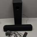 Saiyin Soundbar with 4'' Subwoofers - 70W Rounded-Edge Subwoofer & Compact Soundbar for TV, 2.1 Audio Enhanced Surround Sound System for TV, Bluetooth/Optical/AUX Connection for TV/PC