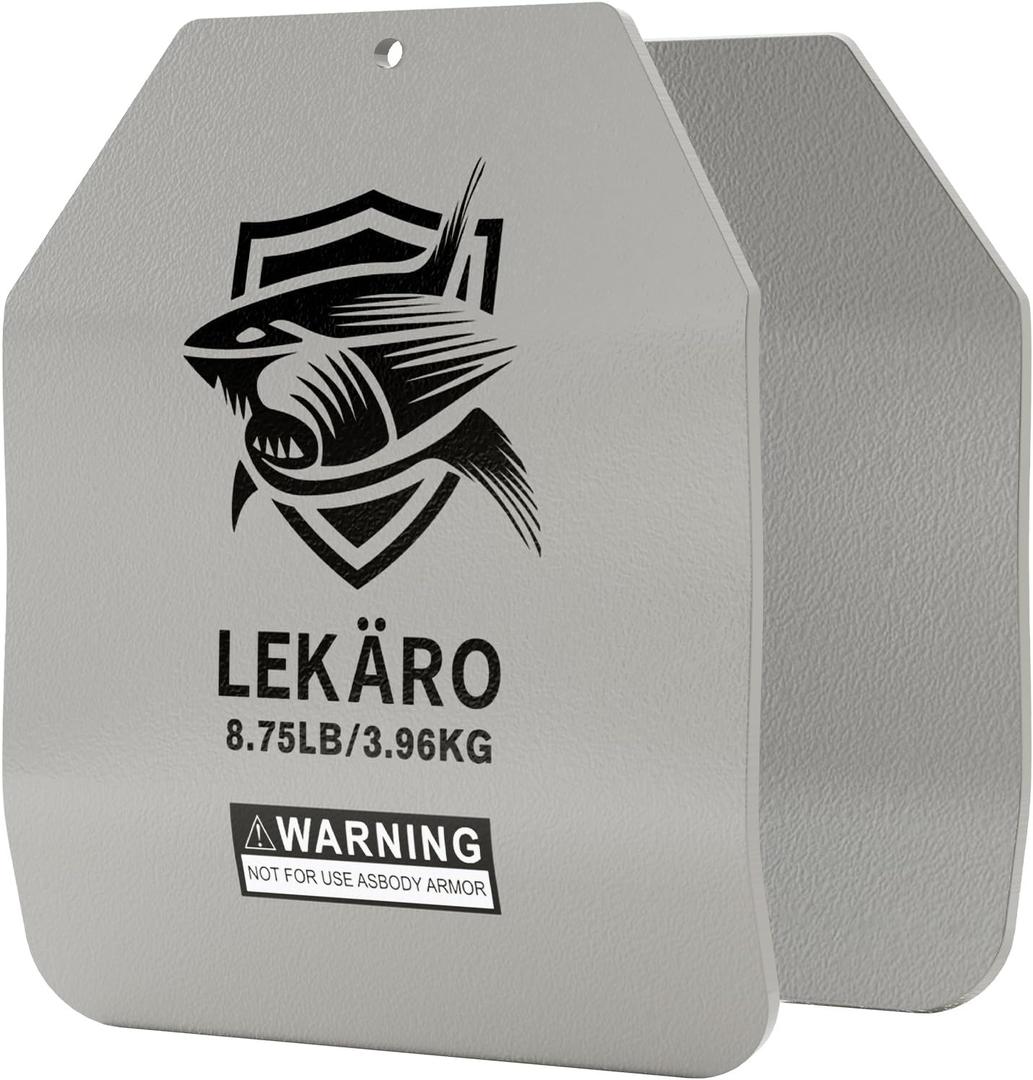 8.75 lb Curved Weighted Vest Plates for Men and Women - 1 Pair Ergonomic Contoured Steel Plates - High-Density Build for Weighted Vests, CrossFit, Hero WOD and Rucking